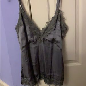 Beautiful lace detailed satin top! LOVERS+FRIENDS